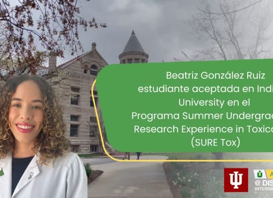 Estudiante destacada participará de Internado en Universidad de Indiana