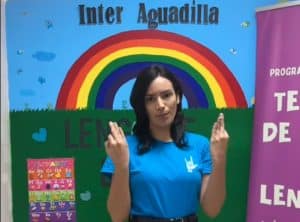 Concientización a la comunidad en la semana del Lenguaje de señas